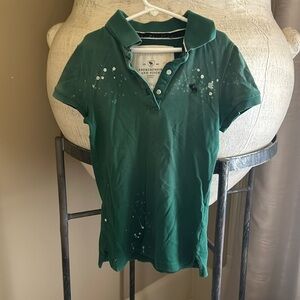 Abercrombie splattered collar shirt